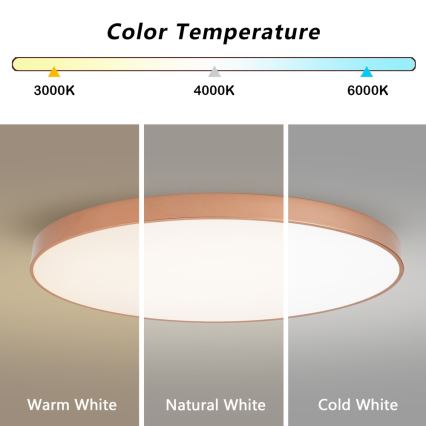 BRILAGI - Plafonnier LED dimmable POOL SMART LED/180W/230V 3000-6000K 120 cm cuivré Wi-Fi Tuya + télécommande