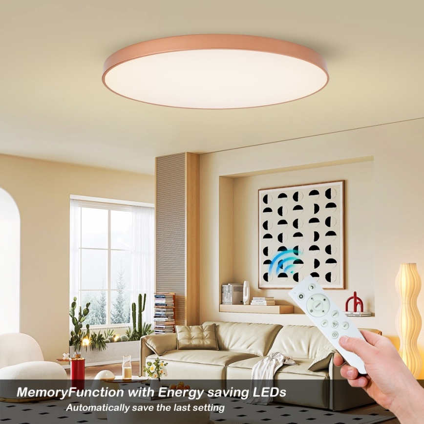 BRILAGI - Plafonnier LED dimmable POOL SMART LED/180W/230V 3000-6000K 120 cm cuivré Wi-Fi Tuya + télécommande
