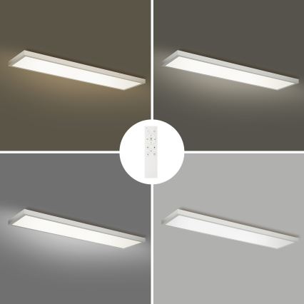 Brilagi - Plafonnier LED dimmable pour salle de bains FRAME SMART LED/50W/230V 120x30 cm 3000-6000K IP44 argenté + télécommande