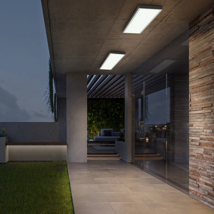 Brilagi - Plafonnier de salle de bains LED dimmable FRAME SMART LED/50W/230V 120x30 cm 3000-6000K IP44 blanc + télécommande