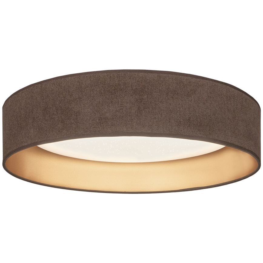 Brilagi - Plafonnier LED dimmable VELVET SMARTIX STARS LED/24W/230V 3000-6000K Ø 45 cm marron/doré Wi-Fi Tuya Beacon + télécommande
