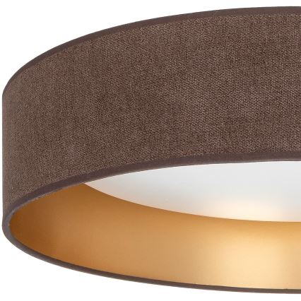 Brilagi - Plafonnier LED dimmable VELVET SMART VARI LED/24W/230V 3000-6500K Ø 45 cm marron/doré + télécommande