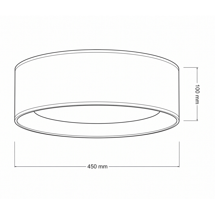 Brilagi - Plafonnier LED dimmable VELVET SMART VARI LED/24W/230V 3000-6500K Ø 45 cm crème + télécommande