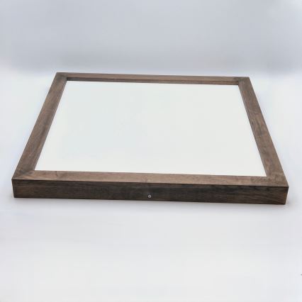 BRILAGI - Plafonnier LED dimmable pour salle de bains WOODY FRAME LED/50W/230V chêne noyer 60x60 cm 3000-6000K IP44 + télécommande