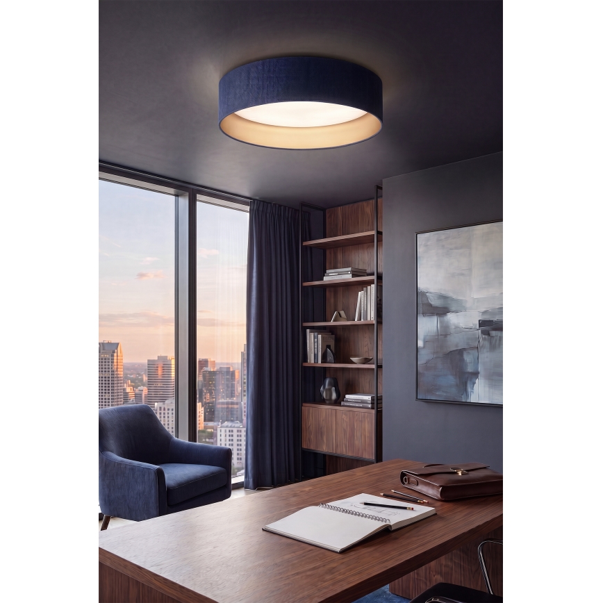 Brilagi - Plafonnier LED dimmable VELVET SMART VARI LED/24W/230V 3000–6500K Ø 45 cm bleu/doré + télécommande
