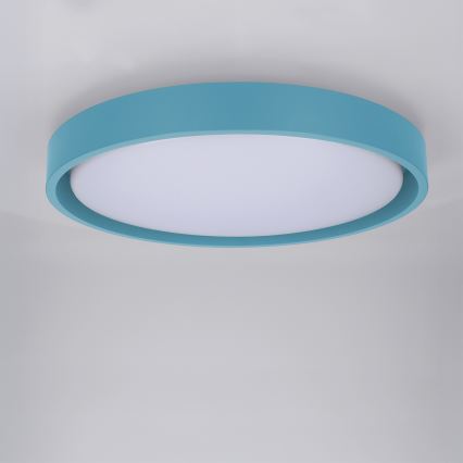 Brilagi - Plafonnier LED dimmable MATTEO LED/48W/230V 3000-6500K Ø 41 cm turquoise + télécommande