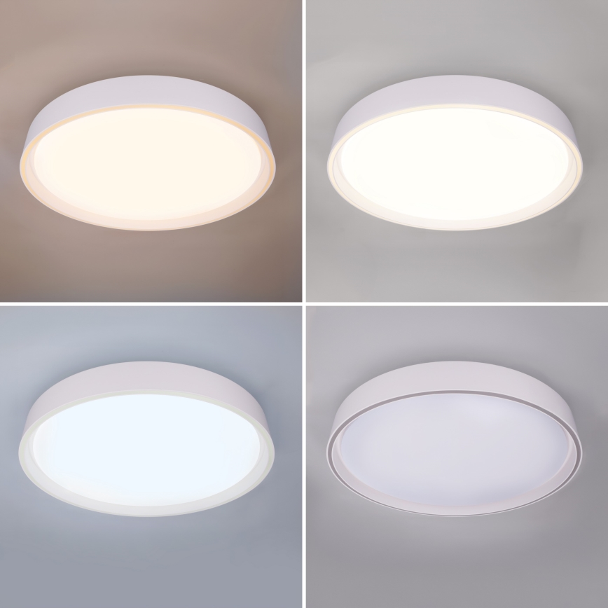 Brilagi - Plafonnier LED dimmable NANCI 60W/230V 3000–6500K Ø 49 cm blanc + télécommande