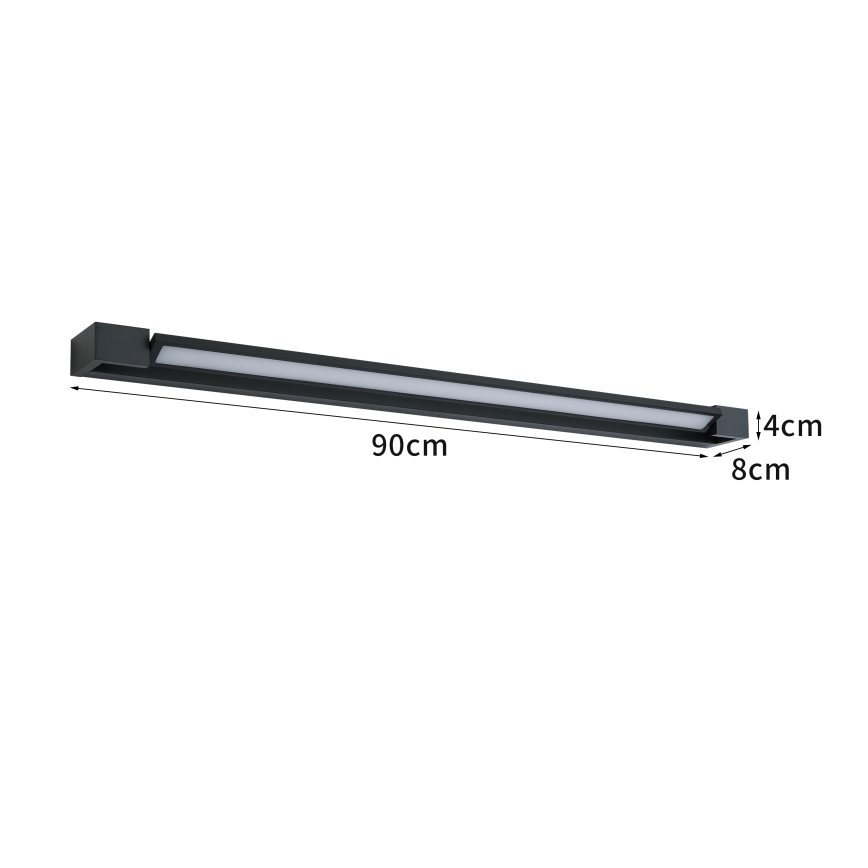 Brilagi - Luminaire LED pour miroir AQUA LINE LED/24W/230V 90 cm IP44 noir