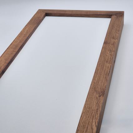 Brilagi - Plafonnier LED de salle de bains WOODY FRAME LED/40W/230V 120x30 cm IP44 chêne-cerisier