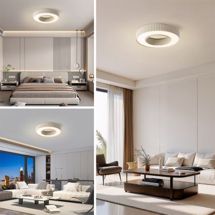 Brilagi - Plafonnier LED dimmable LUMIX LED/48W/230V 3000-6000K beige Ø 50 cm + télécommande