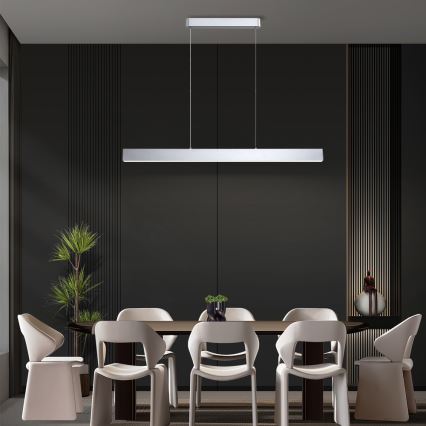 Brilagi - Suspension LED dimmable sur câble SLEEKLINE SMART LED/40W/230V 3000-6000K Wi-Fi Tuya argent + télécommande