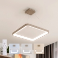 BRILAGI - LED lustre dimmable sur câble FALCON SLIM LED/50W/230V 3000-6500K 50x50 cm beige + télécommande