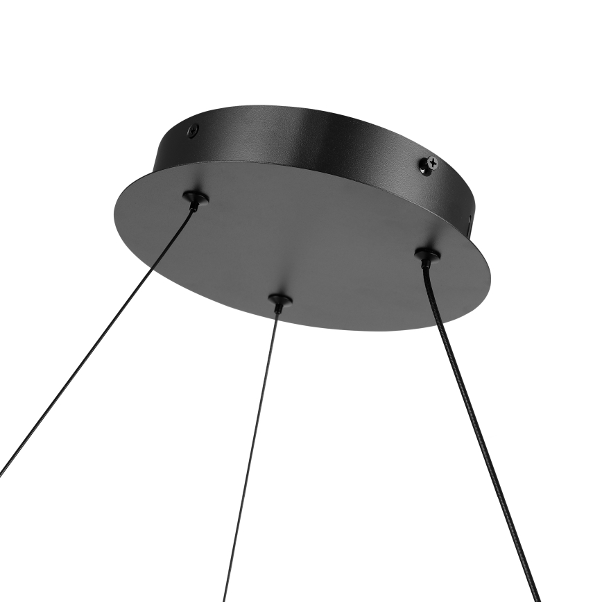 Brilagi - Suspension LED dimmable sur câble TWISTER LED/48W/230V 3000-6000K Ø 50 cm noir + télécommande