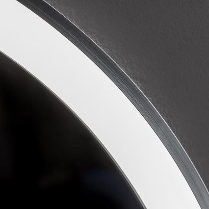 Brilagi - Miroir chauffant de salle de bains LED dimmable avec rétroéclairage ALU PRO LED/18W/230V Ø 60 cm 3000/4000/6500K IP44 chrome mat CRI 90