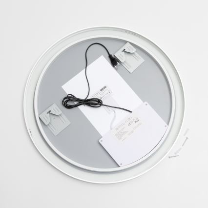 Brilagi - Miroir chauffant de salle de bains LED dimmable avec rétroéclairage ALU PRO LED/18W/230V Ø 60 cm 3000/4000/6500K IP44 chrome mat CRI 90