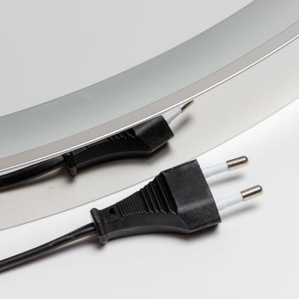 Brilagi - Miroir chauffant pour salle de bains à LED à intensité variable, rétroéclairé ALU PRO LED/18W/230V Ø 60 cm 3000/4000/6500K IP44 chrome brillant CRI 90