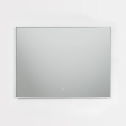 Brilagi - Miroir de salle de bains LED DESIO LED/28W/230V 60x80 cm argenté IP44 IRC 90 dimmable + CCT
