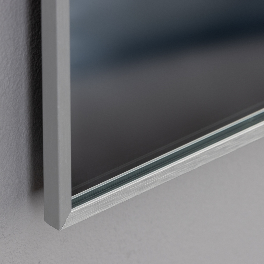 Brilagi - Miroir de salle de bains LED DESIO LED/28W/230V 60x80 cm argenté IP44 IRC 90 dimmable + CCT