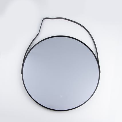 Brilagi - Miroir de salle de bains LED VERESE LED/19W/230V Ø 60 cm noir IP44 IRC 90 dimmable + CCT