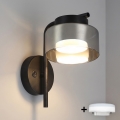 Brilagi - LED Muurlamp AURA LUX 1xGX53/30W/230V zwart/rookglas