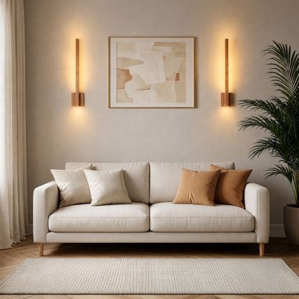 BRILAGI - LED Muurlamp GARDALINE LED/90W/230V 100 cm eiken