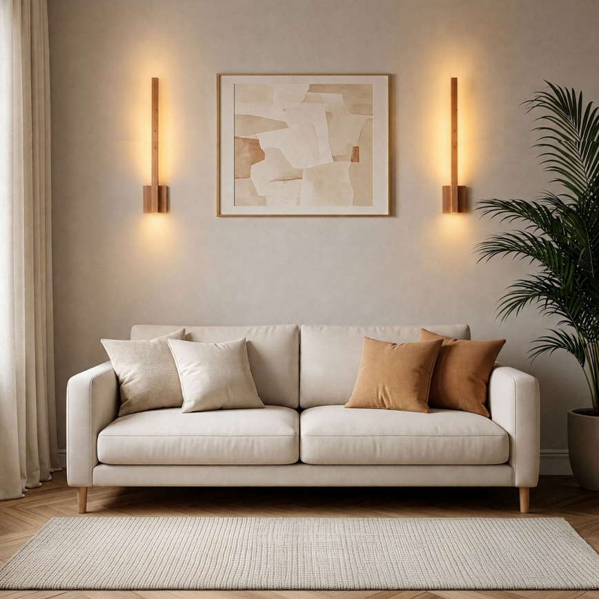 BRILAGI - LED Muurlamp GARDALINE LED/90W/230V 100 cm eiken
