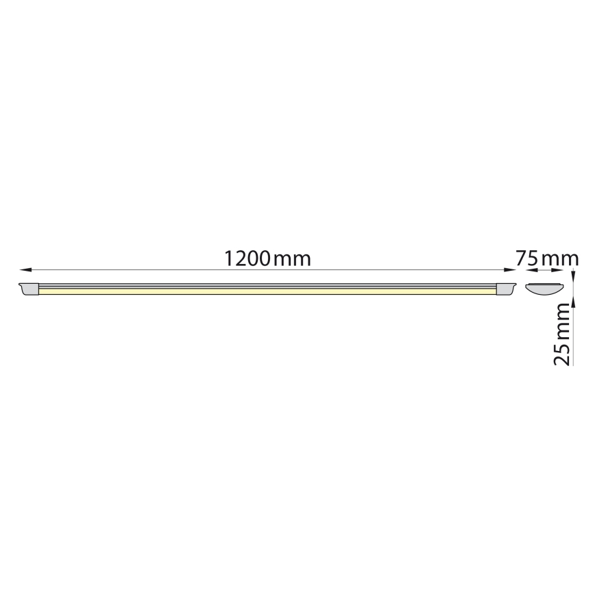 Brilagi - LED Onder keukenkast verlichting AVERO LED/32W/230V 120 cm