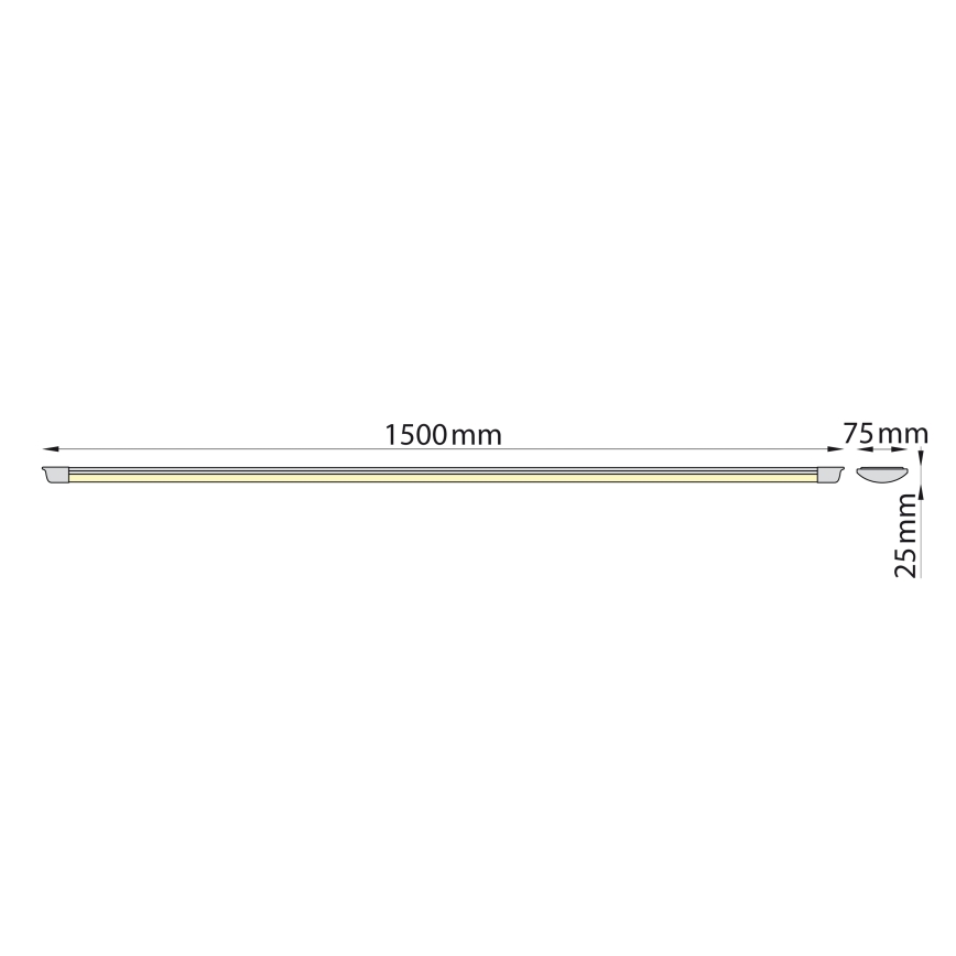 Brilagi - LED Onder keukenkast verlichting AVERO LED/45W/230V 150 cm