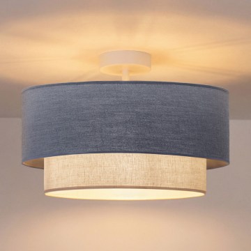 Brilagi - LED-opbouwkroonluchter BOHO ECO 1xE27/10W/230V Ø 40 cm blauw/crème