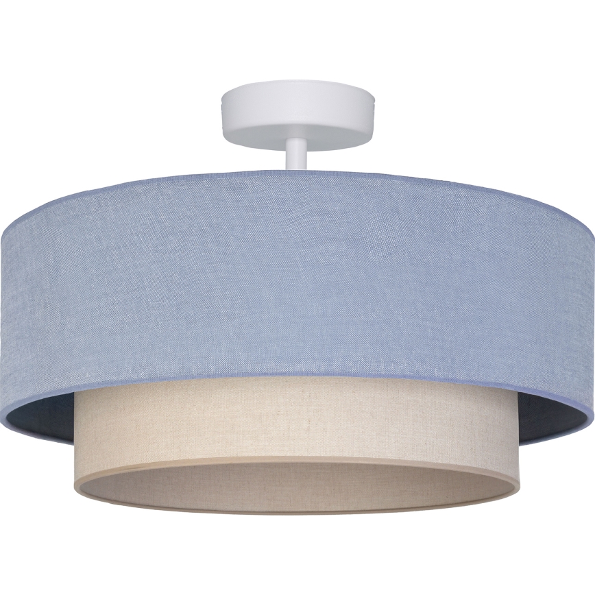 Brilagi - LED-opbouwkroonluchter BOHO ECO 1xE27/10W/230V Ø 40 cm blauw/crème