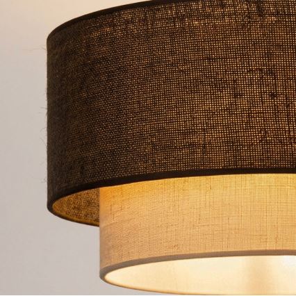 Brilagi - LED-opbouwkroonluchter BOHO ECO 1xE27/10W/230V Ø 40 cm bruin/crème