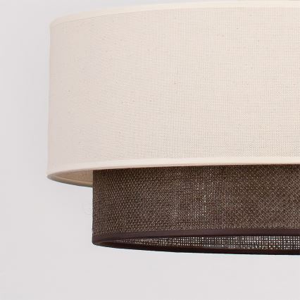 Brilagi - LED-opbouwkroonluchter BOHO STYLE 3xE27/15W/230V Ø 80 cm crème/bruin