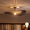 BRILAGI - LED opbouwkroonluchter CERIA BOHO 1xE27/60W/230V Ø 80 cm zwart/bruin