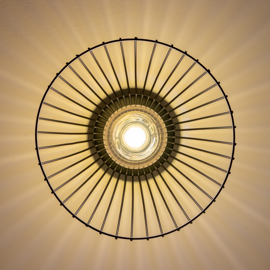 Brilagi - LED opbouwkroonluchter CERIA WIRE 1xE27/40W/230V Ø 21 cm zwart