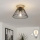 Brilagi - LED opbouwkroonluchter CERIA WIRE 1xE27/40W/230V Ø 30 cm zwart/eiken
