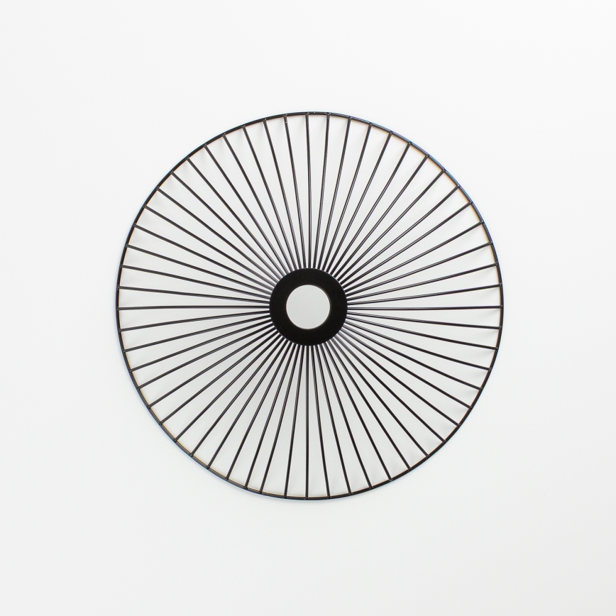 Brilagi - LED opbouwkroonluchter CERIA WIRE 1xE27/40W/230V Ø 38 cm zwart/eiken