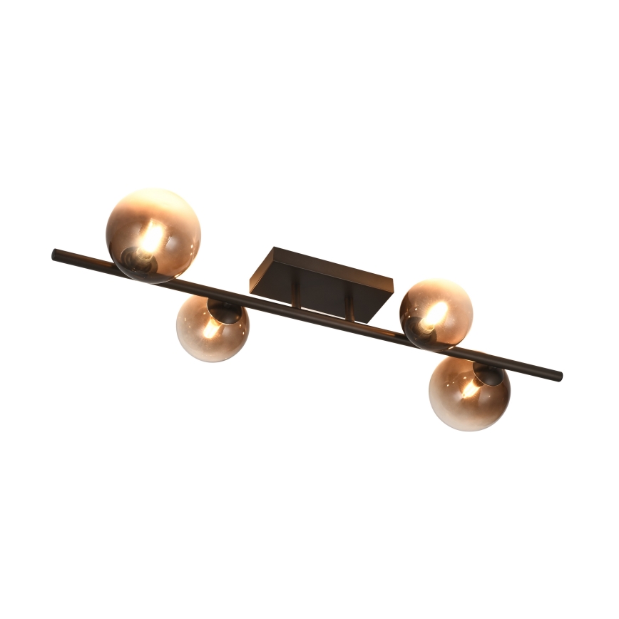 Brilagi - LED opbouwkroonluchter MILLA 4xG9/3W/230V bruin/rookbruin