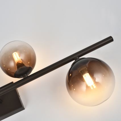 Brilagi - LED opbouwkroonluchter MILLA 4xG9/3W/230V bruin/rookbruin