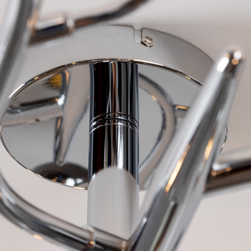 Brilagi - LED opbouwkroonluchter MISTEL 15xG9/3W/230V, zwart-chroom/rookglas