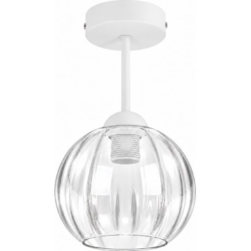 BRILAGI - LED opbouwkroonluchter RETRO GLASS 1xE27/60W/230V Ø 18 cm wit/helder