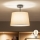 Brilagi - LED opbouwlamp CERIA 1xE27/60W/230V Ø 30 cm zwart/beige