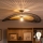 Brilagi - LED opbouwluchter CERIA BOHO 1xE27/60W/230V Ø 100 cm zwart/bruin