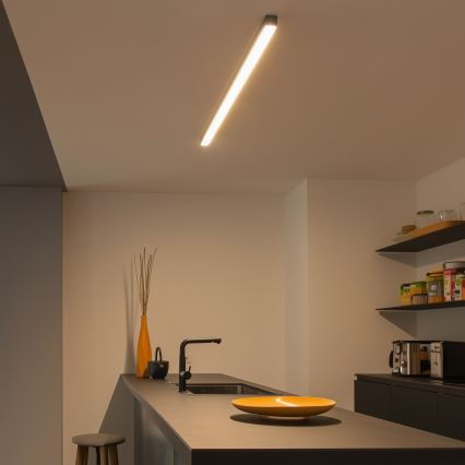 Brilagi - LED plafond-opbouwarmatuur FULLDAY LED/20/30/40W/230V 2700/4000/6000K 120 cm UGR19 zwart