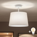 Brilagi - LED-opbouwplafondlamp CERIA 1x E27/60W/230V Ø 30 cm wit