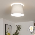 Brilagi - LED opbouwplafondlamp CERIA 1xE27/40W/230V Ø 30 cm grijs