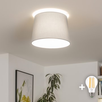 Brilagi - LED opbouwplafondlamp CERIA 1xE27/40W/230V Ø 30 cm grijs