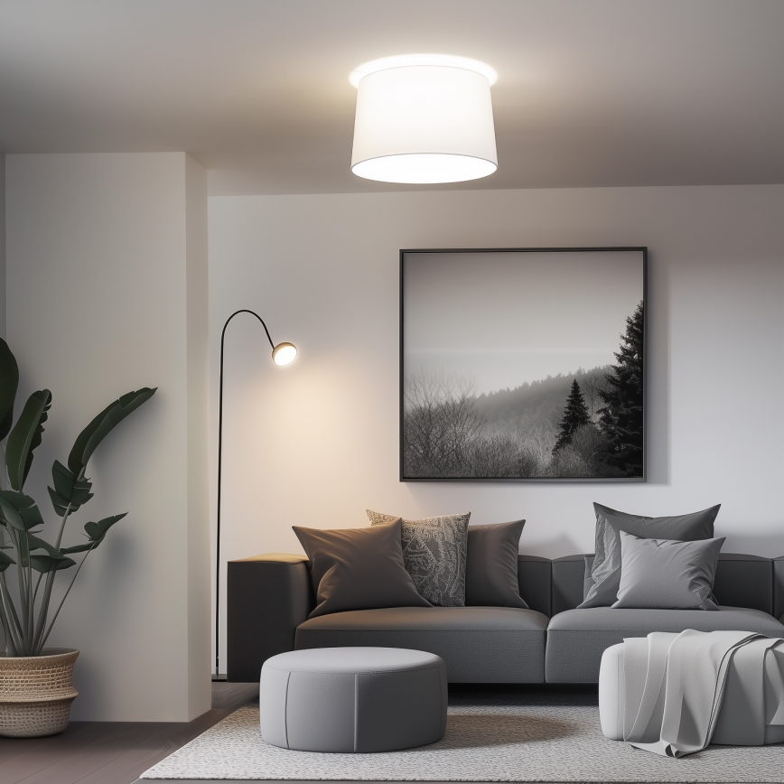 Brilagi - LED opbouwplafondlamp CERIA 1xE27/40W/230V Ø 45 cm wit