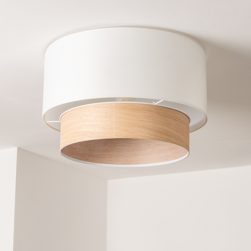 Brilagi - LED opbouwplafondlamp CERIA 1xE27/40W/230V Ø 50 cm wit/beige