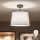 Brilagi - LED Opbouwplafondlamp CERIA 1xE27/60W/230V Ø 30 cm zwart/wit