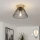 Brilagi - LED opbouwplafondlamp CERIA WIRE 1xE27/40W/230V Ø 21 cm zwart/eiken